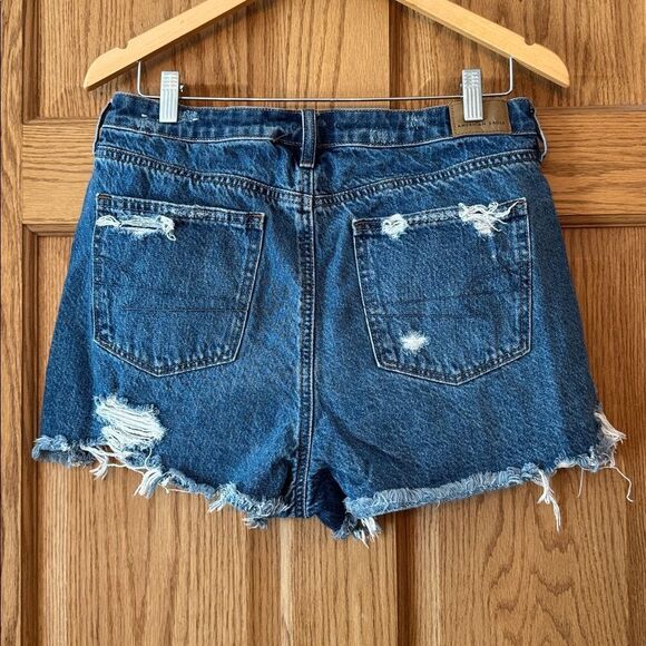 AMERICAN EAGLE High Rise Distressed Mom Shorts - Picture 7 of 7